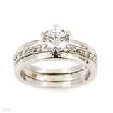 tri-shank solitaire ring